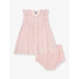 Robe + bloomer PETIT BATEAU rose pâle