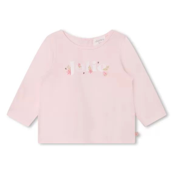 T-shirt avec illustration Fille Rose