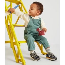 Salopette longue verte bébé garçon –  – Soldes