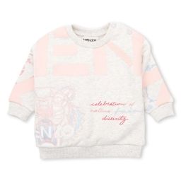Sweat-shirt en coton molleton Fille Gris