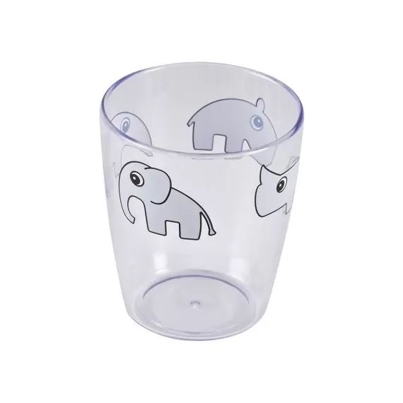 Gobelet transparent Yummy Contour gris (120 ml)