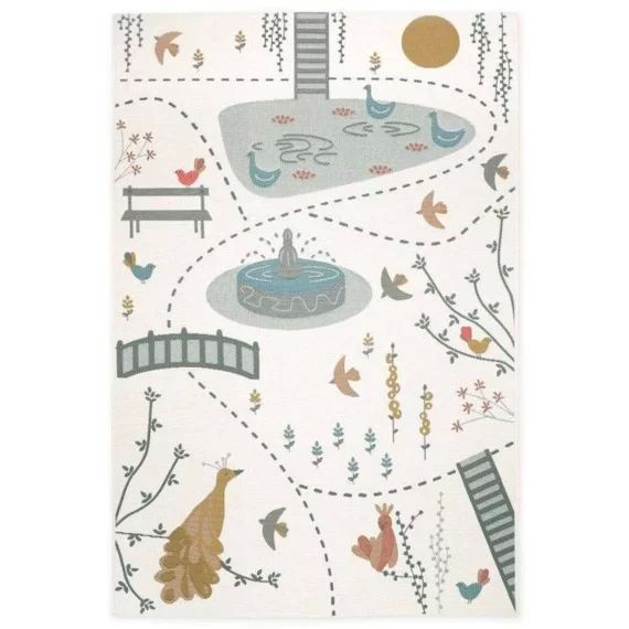 Tapis de jeu pour enfant – NATTIOT – Bird paradise multicolore
