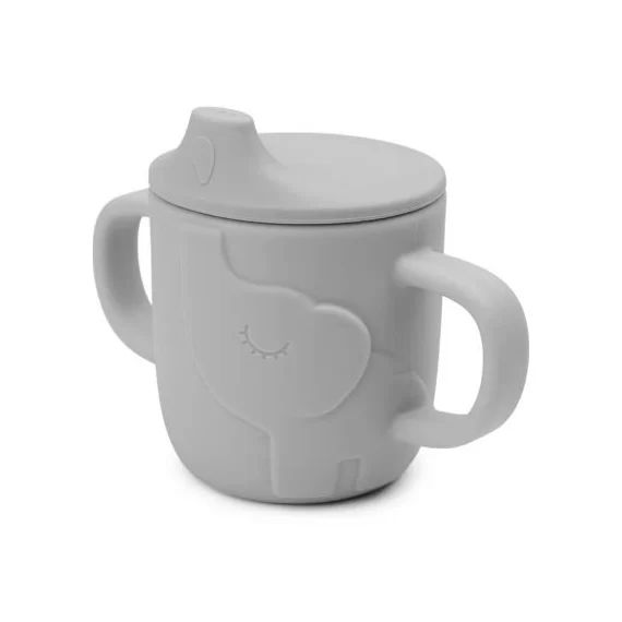 Tasse à bec en silicone Peekaboo Elphee Gris
