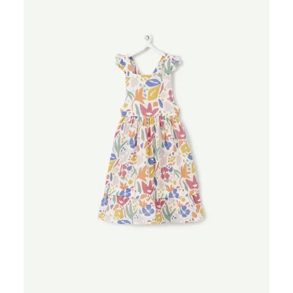 Robe évolutive en gaze de coton imprimé multicolore –  – Soldes