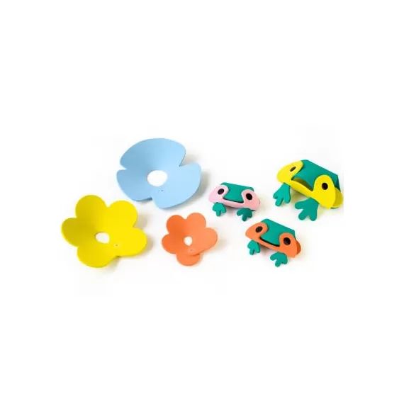 Jouets de bain à assembler L&rsquo;étang à grenouilles