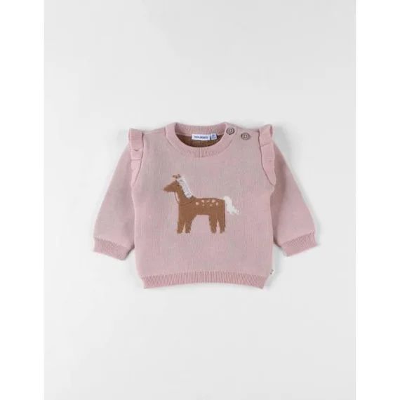Pull En Tricot Rose
