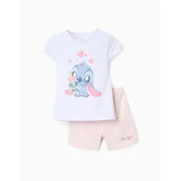 Pyjama En Coton Lilo Et Stitch Blanc