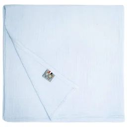Lange En Gaze De Coton Jeanne Bleu