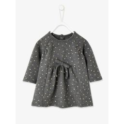 Robe tricot imprimé irisé bébé fille anthracite
