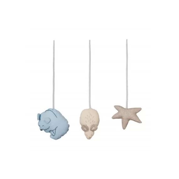 Lot de 3 jouets d&rsquo;éveil à suspendre Forest Friends