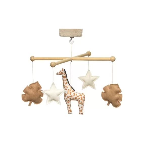 Mobile musical en bois Girafe (mélodie au choix)