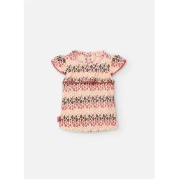 T-shirt Tricot Imprimée Orange