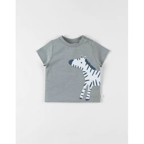 T-shirt Zèbre À Courtes Manches Vert