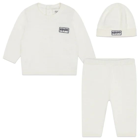 Ensemble coton et cachemire UNISEXE Blanc
