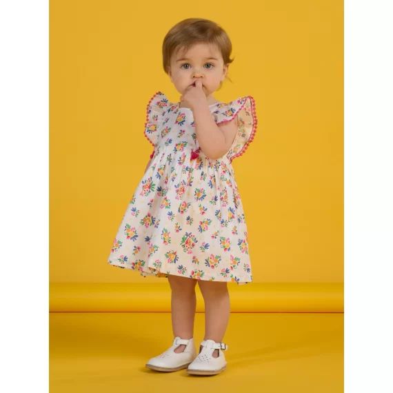 Robe Blanche À Imprimé Fleuri