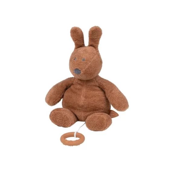 Peluche musical Susie & Bonnie lapin rouille