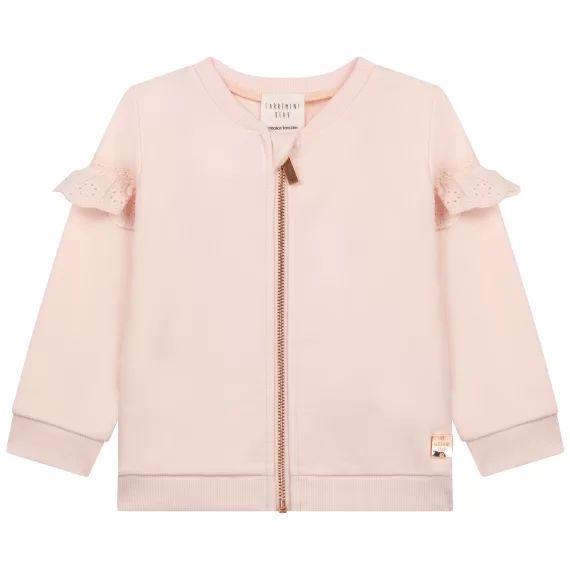 Cardigan molletonné à volants Fille Rose