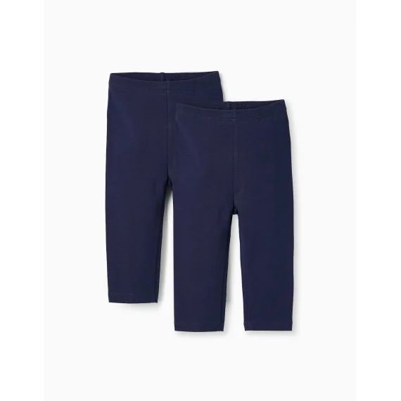 Pack 2 Paires De Leggings Bleu Foncé