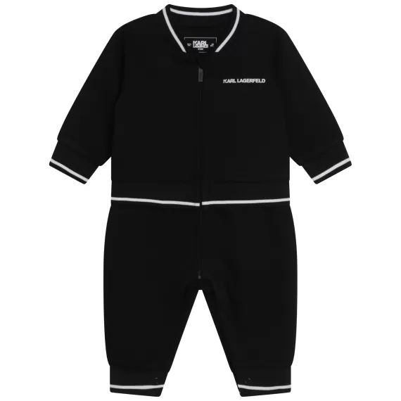 Combinaison effet jogging Garçon Noir