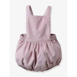 Combi salopette bébé velours CYRILLUS rose