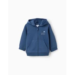Veste Avec Capuche Et Poches Kangourou Bleu