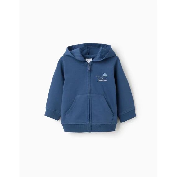 Veste Avec Capuche Et Poches Kangourou Bleu