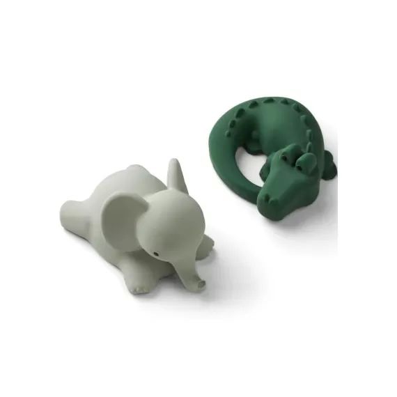 Lot de 2 jouets de bain Vikky Safari green mix