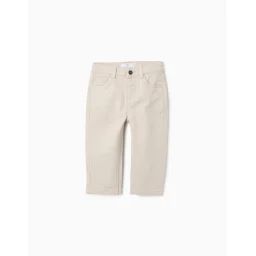 Pantalon En Toile Beige Clair