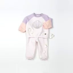 Pantalon en molleton uni Fille Rose
