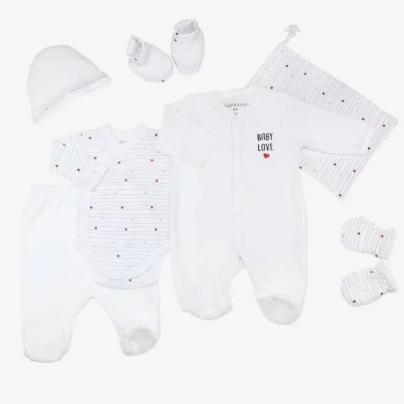 Trousseau de naissance blanc