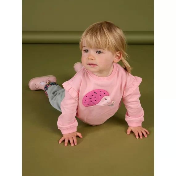 Sweat Rose À Motif Hérisson