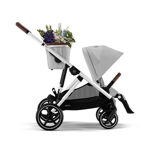 Poussette Cybex Gazelle S – Châssis Silver/ Assise Lava Grey (2023)