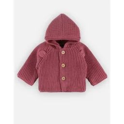 Mantelet En Tricot, Lie De Vin Rouge