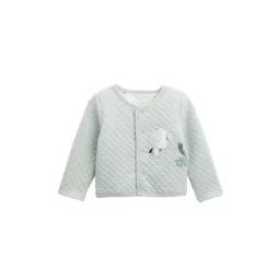 Gilet Bébé Réversible En Coton Matelassé Kimi Blanc