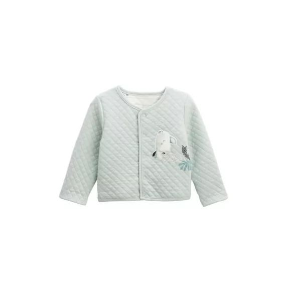 Gilet Bébé Réversible En Coton Matelassé Kimi Blanc
