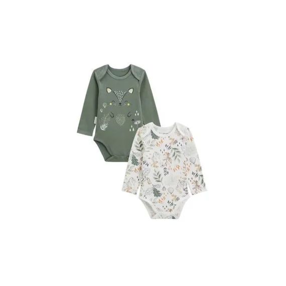 Lot De 2 Bodies Bébé Manches Longues Merlin Vert