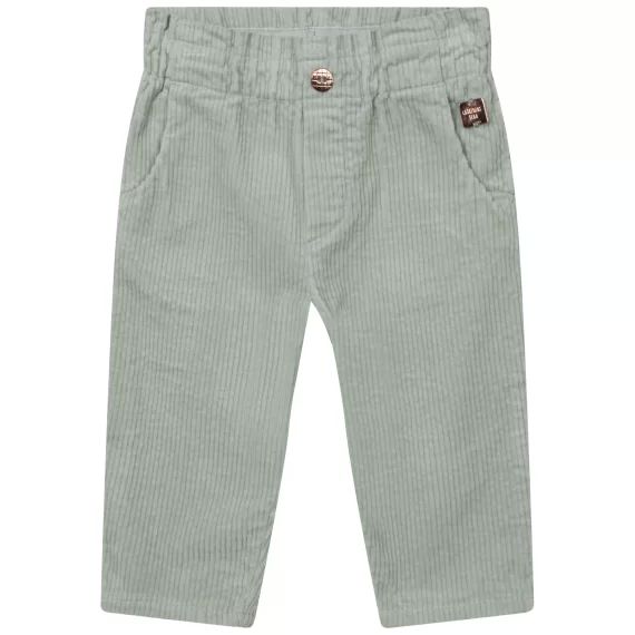 Pantalon en velours côtelé Fille Vert