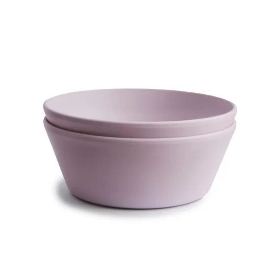 Lot de 2 bols ronds Soft lilac