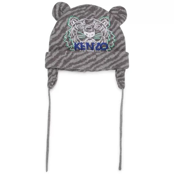 Bonnet en coton et cachemire UNISEXE Bleu