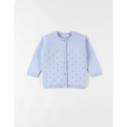 Cardigan En Tricot Fin Bleu