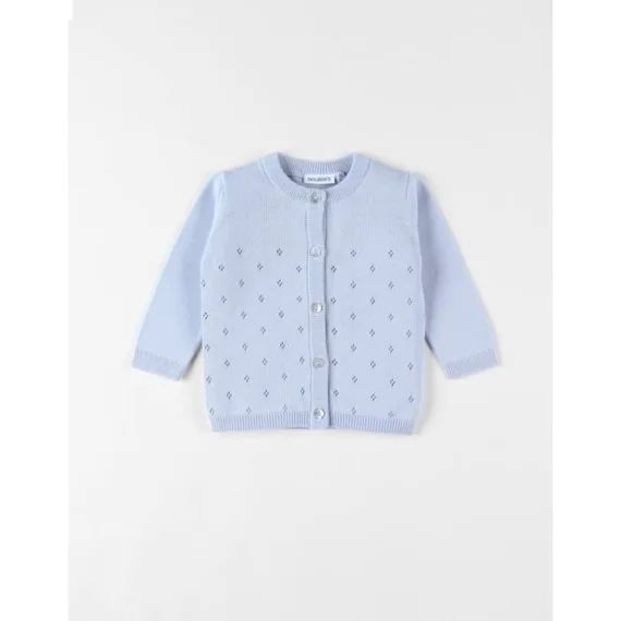 Cardigan En Tricot Fin Bleu