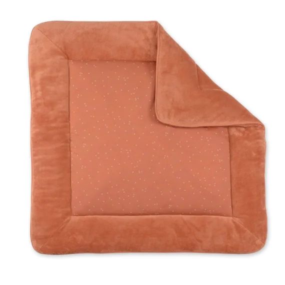 Tapis De Parc Et Jeu – Pady Jersey – Bambou Mini Print Caramel