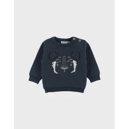 Pull En Tricot Avec Motif Tigre Bleu