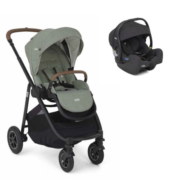Poussette Joie Versatrax – Laurel + Coque Auto i-Gemm 3 – Pavement