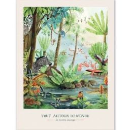Affiche La rivière sauvage Tout autour du monde (30 x 40 cm)