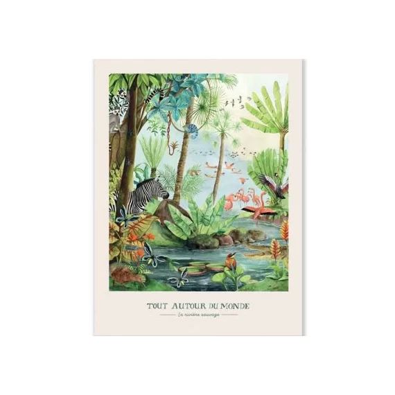 Affiche La rivière sauvage Tout autour du monde (30 x 40 cm)