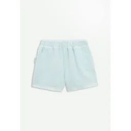 Short Bébé En Gaze De Coton Dahlia Bleu