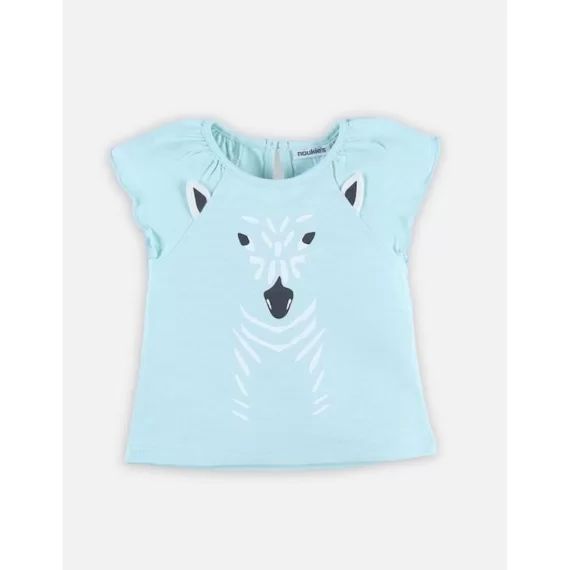 T-shirt manches courtes bleu