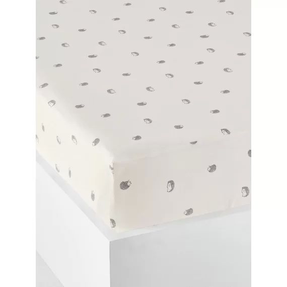 Drap-housse bébé Bio Collection LOVELY NATURE ivoire