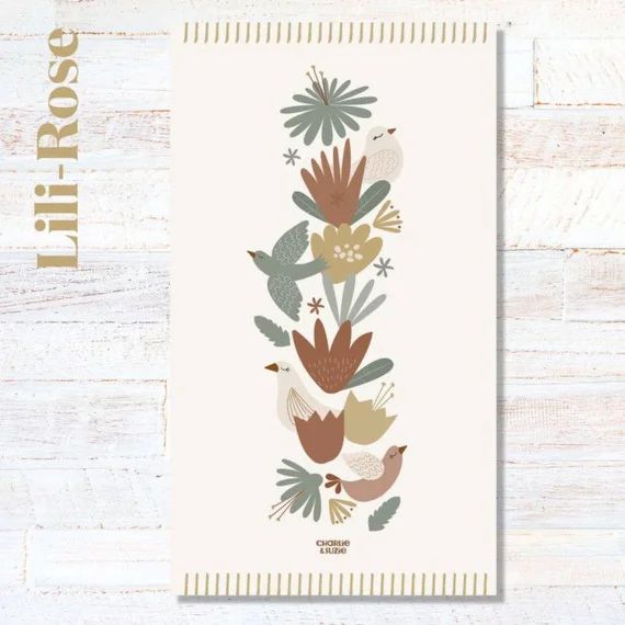 Tapis floral Lili Rose multicolore